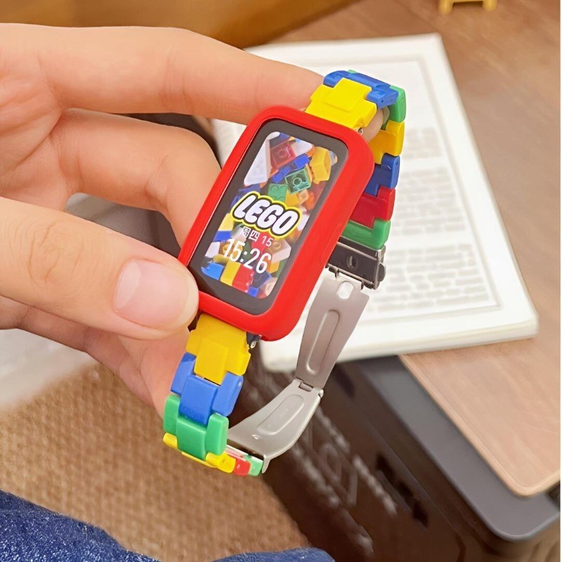 2 in 1 Strap + สําหรับ Huawei Watch Band 10 Band 9 Band 8 สร้อยข้อมือสายรัดข้อมือ Rainbow Blocking สายเรซิ่นสําหรับ Huawei Band 7 6 เปลี่ยนอุปกรณ์เสริม ราคา ถูกที่สุด ดีลบีเคเค แกลเลอรีภาพที่ 2