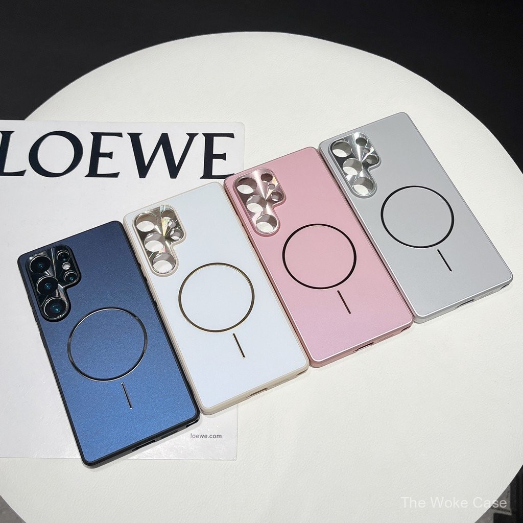 เคสแบบวงแหวนแม่เหล็กเคลือบไฟฟ้าสำหรับ Samsung S25U/ S25 Ultra เคสป้องกันสำหรับ Galaxy S23Ultra/S24Plus เคสโทรศัพท์กันกระแทก ชาร์จไร้สาย – โปรปัง
