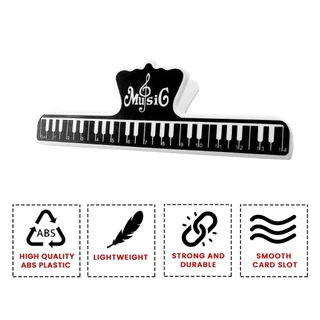 ของมาใหม่！คลิปหนีบกระดาษเปียโน 15CM คลิปหนีบสมุดโน้ตเพลง ที่หนีบโน้ต แบบพลาสติก