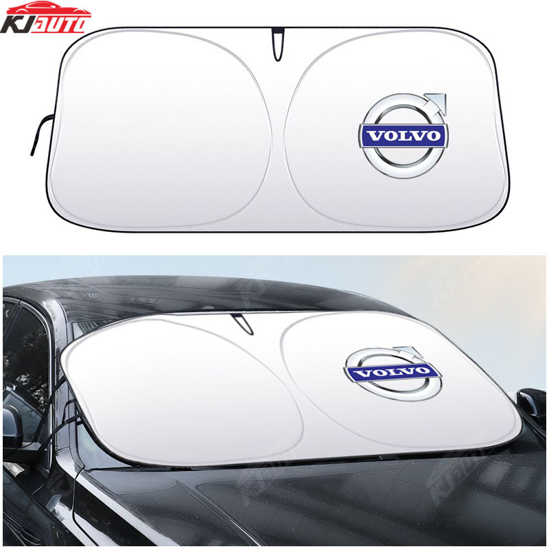 Volvo พับบังแดดกระจกบังแดดรถ Sun Protection UV Blocking Cooling เครื่องมือสําหรับ 240 XC40 XC60 XC90 S40 S60 S80 S90 V40 V60 V90