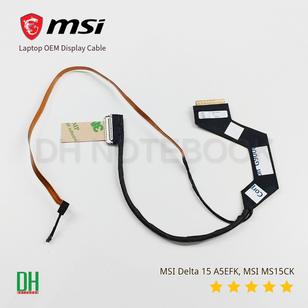 สายแพรจอโน๊ตบุ๊ค EDP 40PIN 240HZ สำหรับ MSI Delta 15 A5EFK และ MSI MS15CK รุ่น K1N-3040287-H39 อะไหล