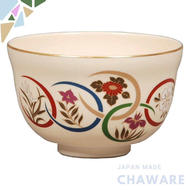 【made in japan】
Miyachi Eikou Matcha Bowl, White Size: Diameter 12.4 cm x Height 7.8 cm, Kenzan Flow