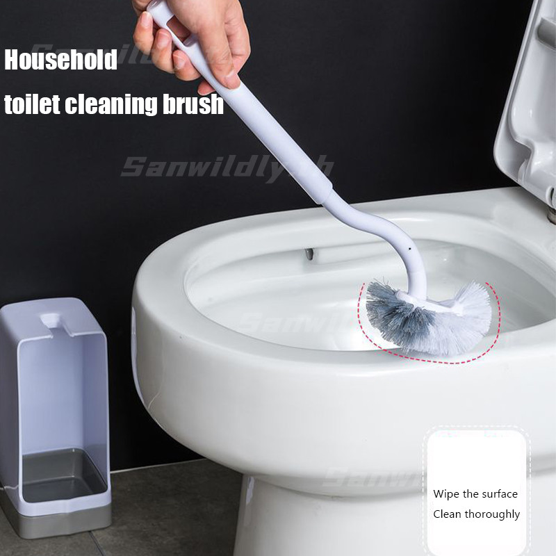 SW  แปรงขัดห้องน้ำด้ามยาวรูปตัว S แปรงทำความสะอาดห้องน้ำในครัวเรือน แปรงทำความสะอาดห้องน้ำติดผนัง ถูกสุดๆ