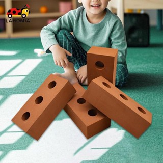 ลาโฮเมีย บล็อกตัวต่อโฟม 4x สําหรับเด็ก ของเล่นก่อสร้างสําหรั…