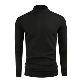 [การจัดส่งในท้องถิ่น] คน เสื้อยืด แฟชั่น ปลอกคอสูง สีทึบ ขนาดใหญ่