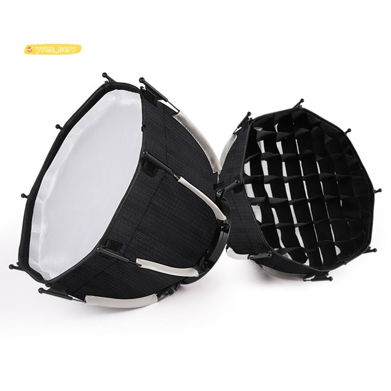 yves_service30cm แปดเหลี่ยม Softbox Mini Bowens Mount Quick Release Honeycomb Grid Softbox สําหรับ Z