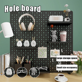Wall Shelf Pegboard Dish Rack Kit Hole Board for Wall Home Decor Hanging Shelf Decoration