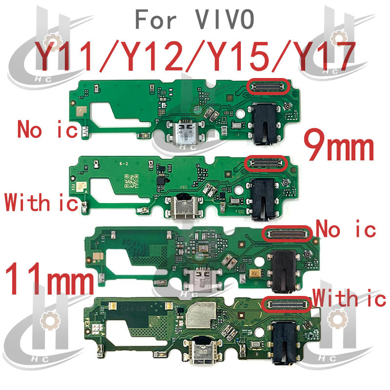 สําหรับ VIVO Y11 / Y12 / Y15 / Y17 2019 Charger USB Connector Dock ชาร์จพอร์ตแจ็คบอร์ด Flex หลักเมนบอร์ดการเชื่อมต่อ Flex เปลี่ยนชิ้นส่วน