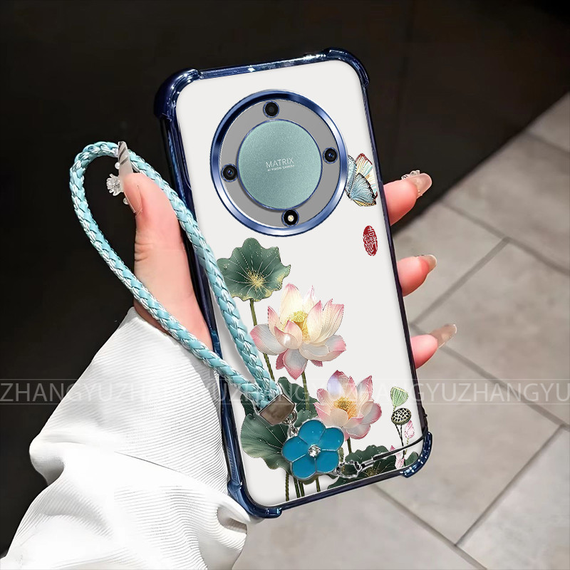 เคส Honor X9A X9B X9C SMART 5G สําหรับใหม่ซิลิโคนสี่มุมป้องกันการตก JXRY - รูปที่ 4