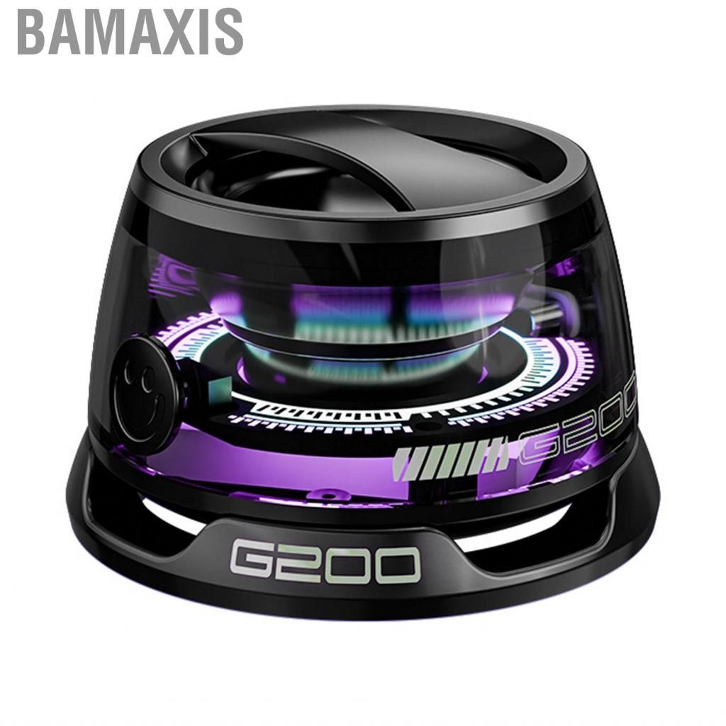 Bamaxis G200 Magnetic BT Speaker ที่ใส่โทรศัพท์มือถือพกพาอเนกประสงค์สำหรับพื้นผิวโลหะไร้สายที่มีแสงส