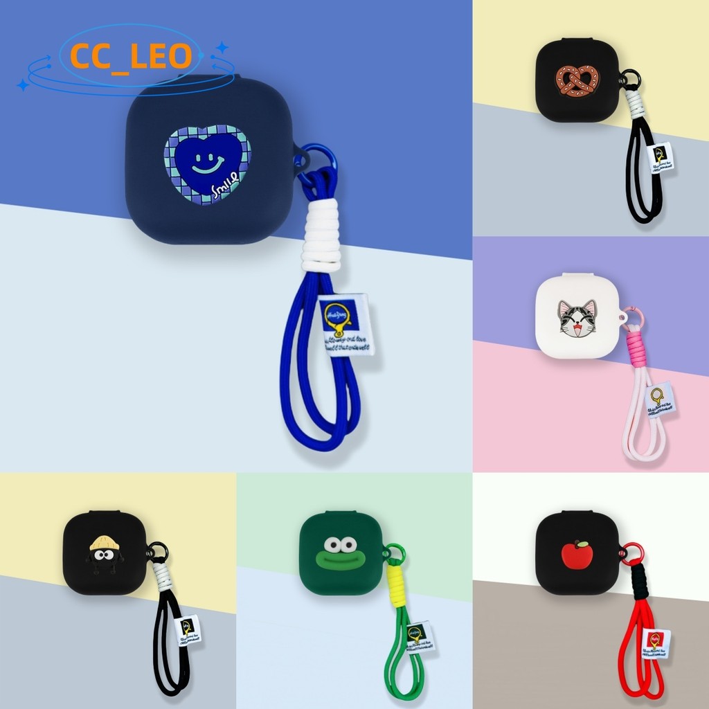 For Anker Soundcore C40i Case Cute Cat Soundcore C40i Silicone Soft Case Cartoon Lanyard Shockproof 