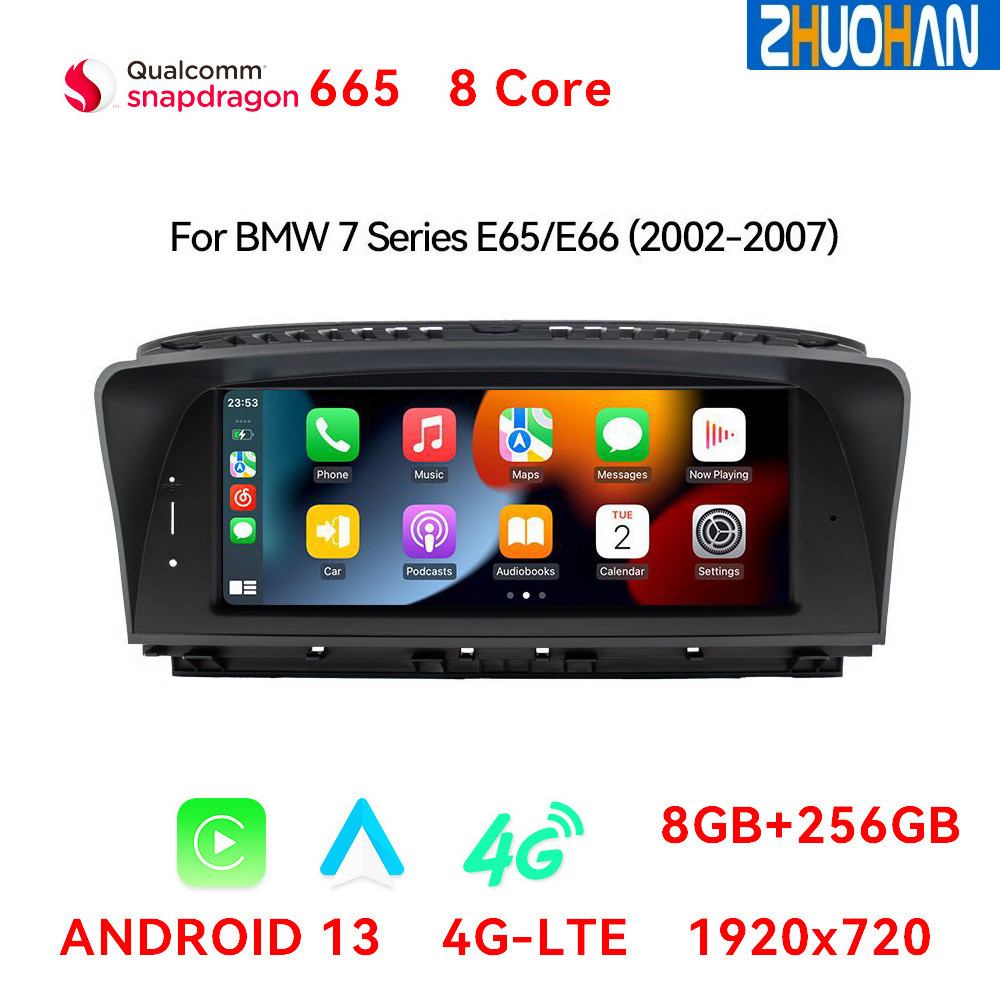 8.8'' Car Radio For BMW 7 Series E65 E66 2001 - 2010 CCC System Wireless CarPlay Android 13 Auto Mul