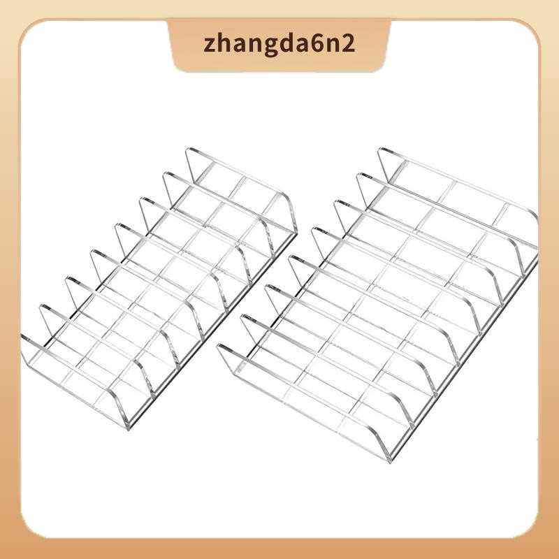 In Stock2PCS อะคริลิคแต่งหน้าสําหรับ Eyeshadow Palettes, 7-Slot Display Storage ใช้งานร่วมกับ CD และ