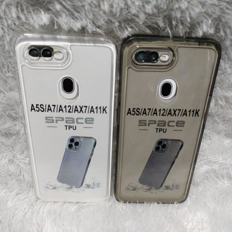 SoftCaseปลอกOPPO A5S/A7/A12/AX7/A11kซิลิโคนใสTPU Back Protectorกล้องHP Df Store