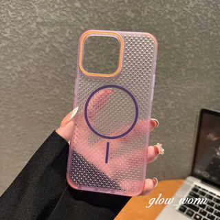 บางเฉียบ Cooling Heat Dissipation Magnetic เคสโทรศัพท์สําหรับ iPhone 17 16 15 14 13 12 11 Pro Max Plus เคสแข็งพีซี