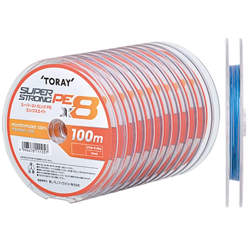 TORAY Super Strong PE X8 Multi-Color 100m 12-Connect [1200m] 0.8号