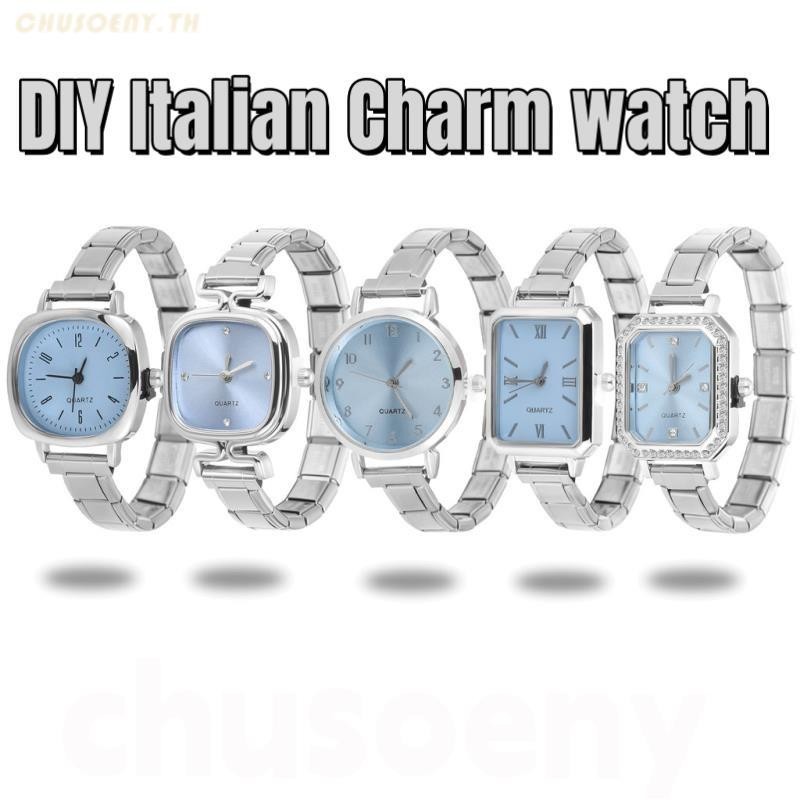 1PC เงิน DIY โมดูลดิจิตอล Splicing นาฬิกา Vintage Wild Modular นาฬิกาอิตาเลี่ยน Charm สร้อยข้อมือสแตนเลสสร้อยข้อมือแฟชั่นอุปกรณ์เสริม
