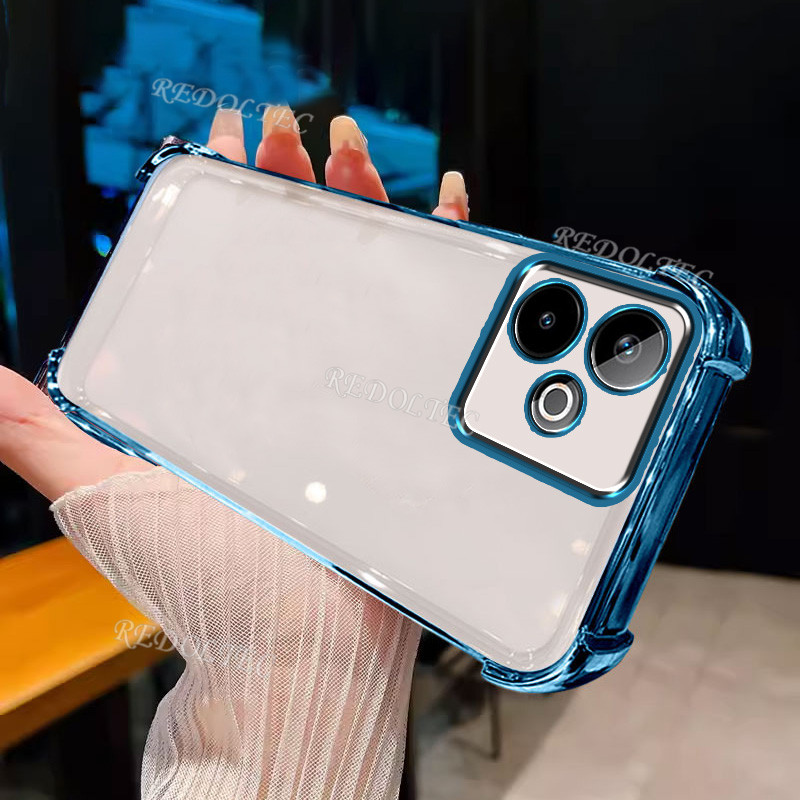 เคสRealme GT 7Tดีไซน์ใหม่สี่มุมกันกระแทกปลอกใสRealme GT7 T GT7T Ultra Thin Softโทรศัพท์ฝาหลัง