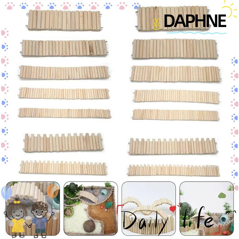 ดาฟีน 1ชิ้นหนูแฮมสเตอร์ปีนบันได,ลวดชุดการเชื่อมต่อไม้ระงับสะพานกรงตกแต่ง,ติดตั้งง่ายมัลติฟังก์ชั่รั้วพาร์ทิชันชั้น