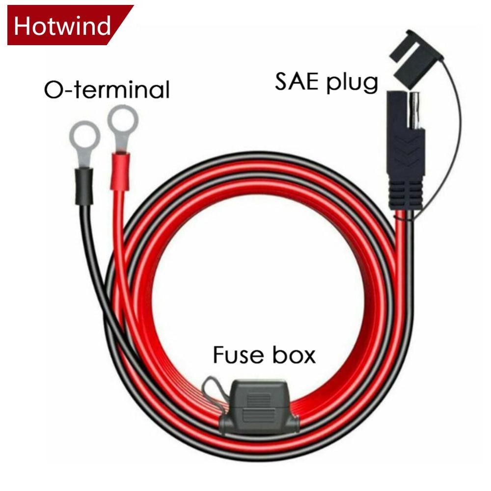 HTT รถจักรยานยนต์ Quick Release SAE สายฟิวส์ O Connector เครื่องชาร์จแบตเตอรี่อะแดปเตอร์สายไฟ 16AWG Terminal