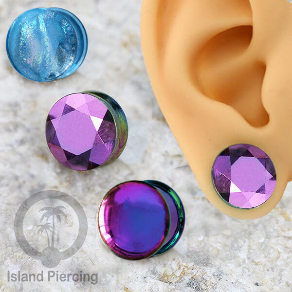 ปลั๊กหูแก้ว รุ่น Piercing Glass Pyrex เจาะปลั๊กกระจก มีหลายรุ่น การเปลี่ยนแปลง