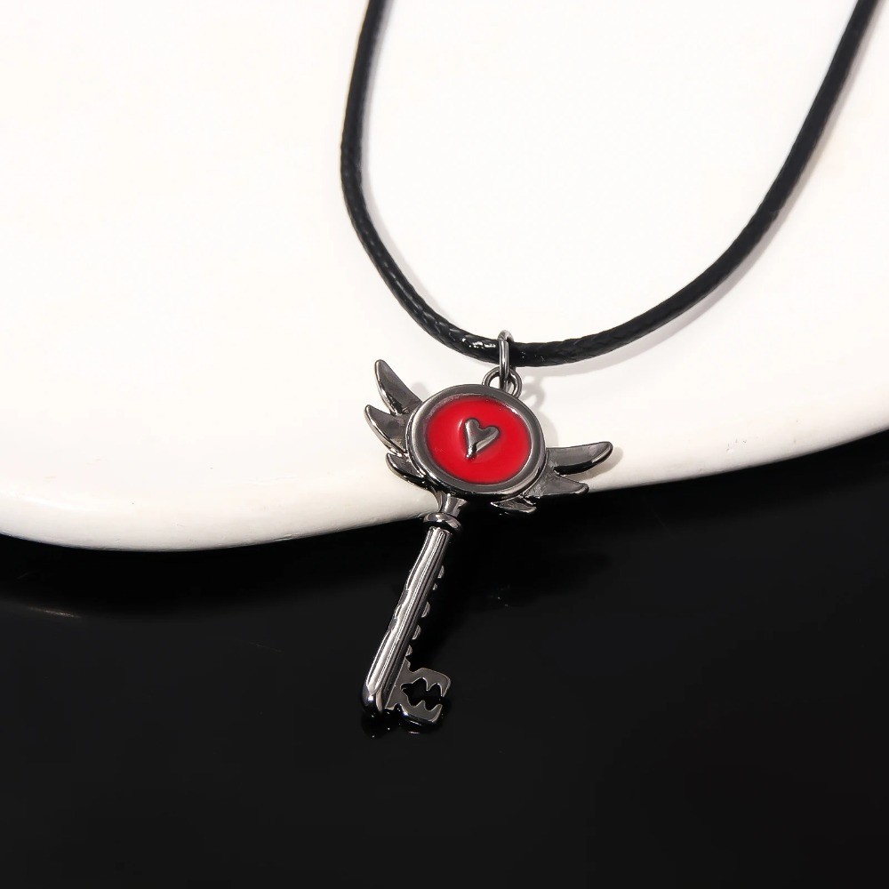 Hazbin สร้อยคอ Lover Heart Portal แรงบันดาลใจ Key จี้โรงแรม Lucifer Alastor คอสเพลย์สร้อยคอ Choker เครื่องประดับของขวัญ