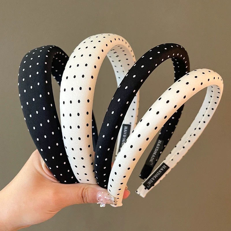 ที่คาดผมฟองน้ำ เทรนฮิตลายจุดมาใหม่ มีไซต์เล็ก-ใหญ่ พร้อมส่งจากไทย