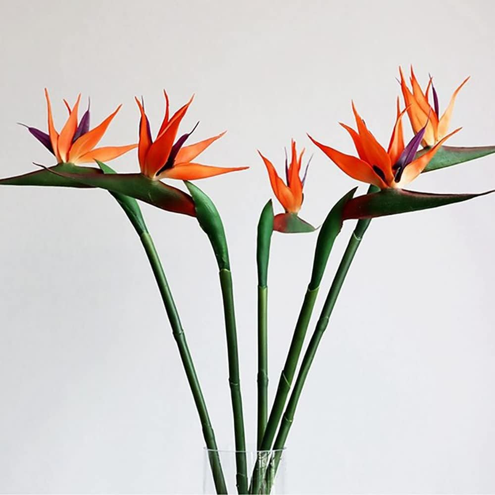 ดอกไม้ประดิษฐ์ Bird of Paradise Greenery พืชในร่มนอก Garland Home Garden Office Verandah ตกแต่งงานแต่งงาน