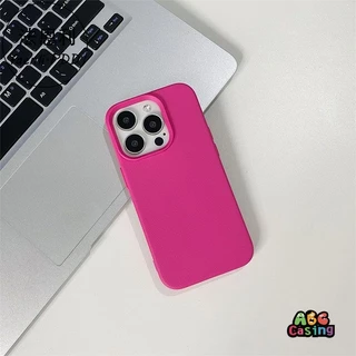 เคสโทรศัพท์สำหรับ IPhone 11 14 13 12 15 16 Pro Max 7Plus 8Plus X XR XS Max 16 14 8 15 7 Plus SE 2020 เคสสีทึบเรียบง่าย
