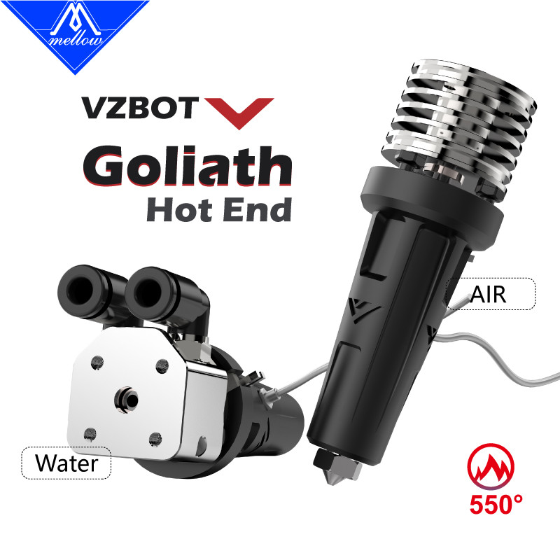 Mellow All Metal Goliath Air/Water V2 Hotend สําหรับเครื่องพิมพ์ 3D ความเร็วสูง Vzbot Voron HevORT เ