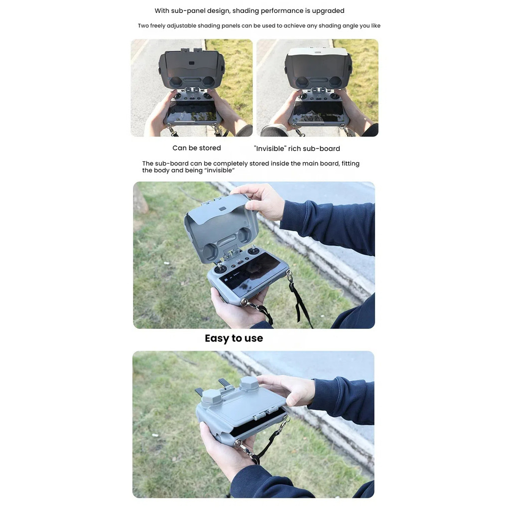 เหมาะสําหรับเคสป้องกัน DJI RC2, อุปกรณ์เสริมโล่ไฟระยะไกลขนาดเล็ก 4pro - รูปที่ 5