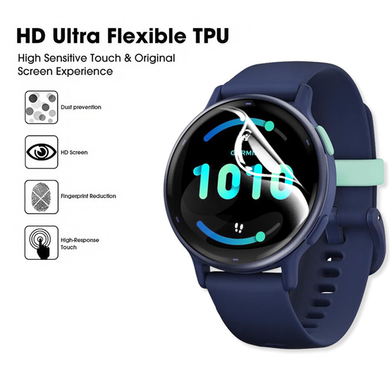 HD Soft Film Clear Anti-Scratch Screen Protector สําหรับ Garmin Vivoactive 6 5