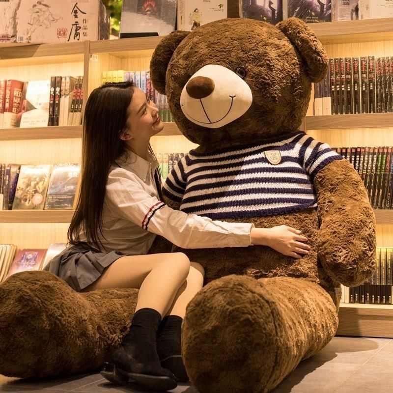 เตรียมจัดส่ง ตุ๊กตาหมีตุ๊กตาขนาดใหญ่ 120cmตุ๊กตาตัวใหญ่เท่าคน เหมาะกับของขวัญวันเกิด วันวาเลนไทน์
