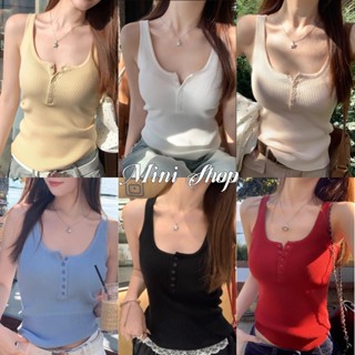 Mini shop🌸พร้อมส่ง🌸(M0360) เสื้อกล้าม ไหมพรม ผ้าร่อง ใส่สบาย…