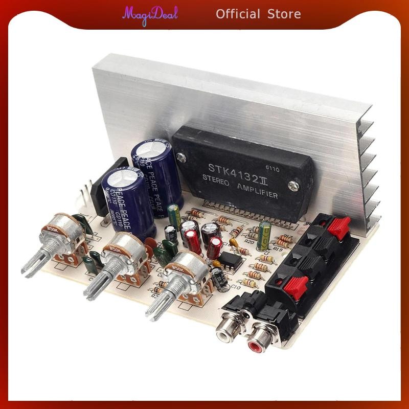 [MAGIDEAL] 100W DX0408 DC 12V 2.0 Channel Digital Power Audio สเตอริโอเครื่องขยายเสียงบอร์ด