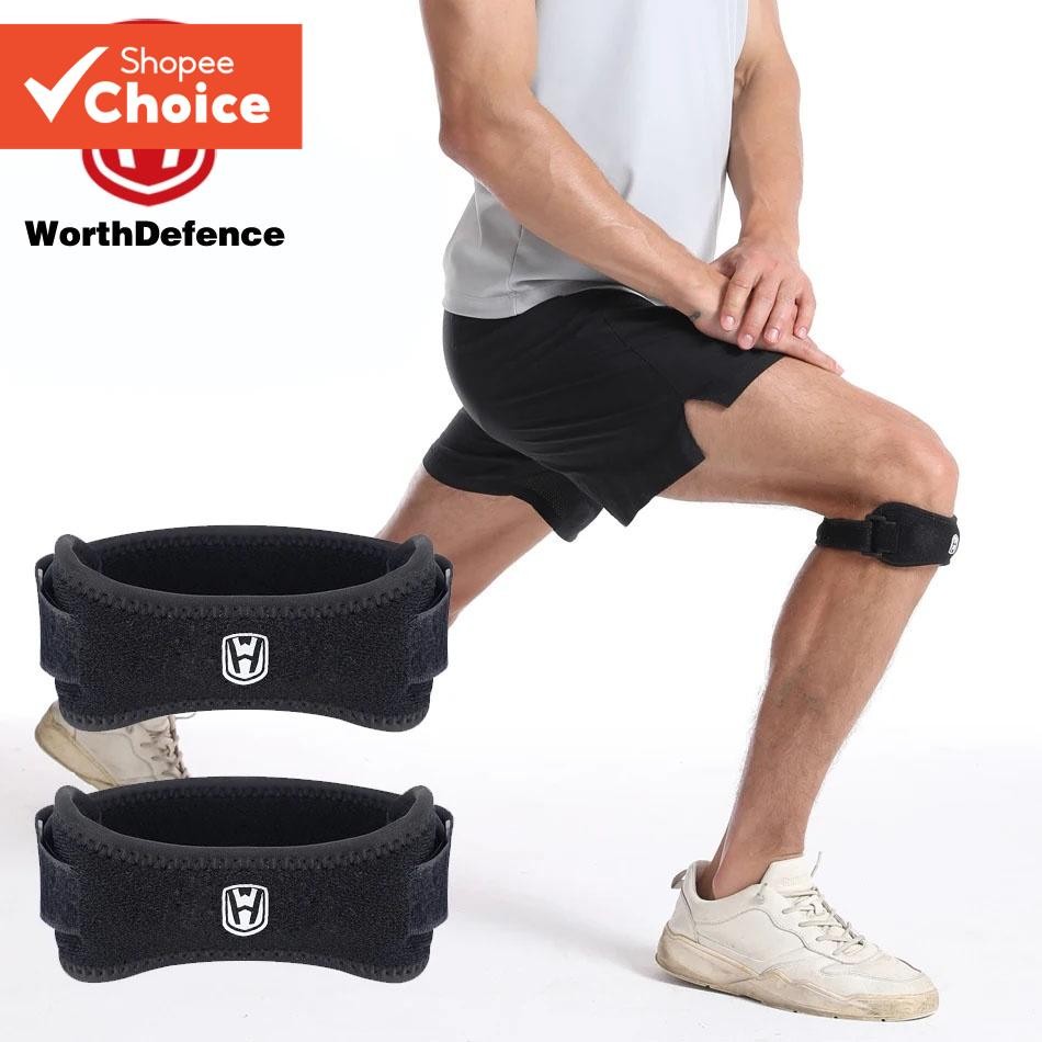 คุ้มค่า Patella เข่าสนับสนุนรั้งปรับ Eva Pad สายรัดป้องกันสําหรับบาสเกตบอลวอลเลย์บอลวันหยุดของขวัญ