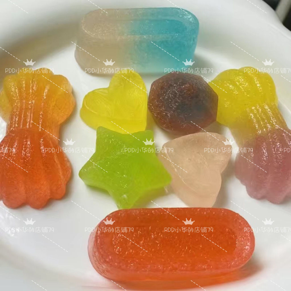 Influencer Amber Candy ของว่างมูลค่าสูง Chewable Voice-controlled Crystal Amber Candy Girl Heart Fru