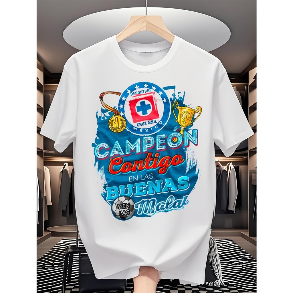 เสื้อยืดวันพ่อสําหรับพ่อแม่และลูกที่มีธีมฟุตบอลสีขาวสร้างคํา 'Champion with You in Good Times and Ba