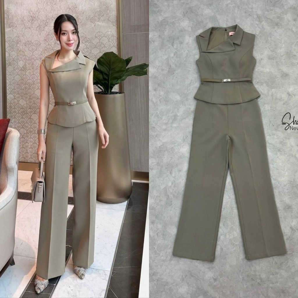 (พร้อมส่ง) Shimmer4 5 9 เซตเสื้อปกเชิ้ตงานกระดุมหน้าแพทเทิร์นสวยเข้ารูปมีซับในทั้งตัว ร้าน Q. - รูปที่ 5