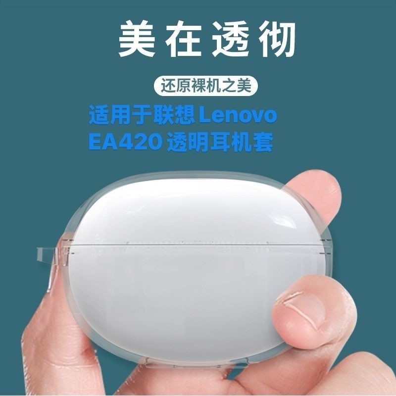 เหมาะสําหรับ Lenovo Lenovo EA420 เคสหูฟังโปร่งใส 420h/v-2-7 เคสป้องกันกันกระแทกเรียบง่ายสากล