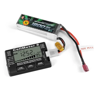 Cellmeter-7 เครื่องวัดแบตเตอรี่ Digital Battery Capacity Voltage Checker RC Cell Meter LiPo LiFe Li-ion NiMH