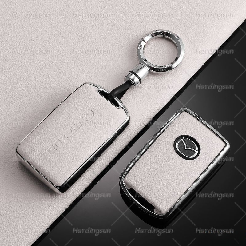 TPU หนังกุญแจรถฝาครอบ Fob สําหรับ Mazda Alexa CX-30 CX-3 CX-5 CX-7 CX-9 CX-4 3 ปุ่ม Auto Key Shell อ