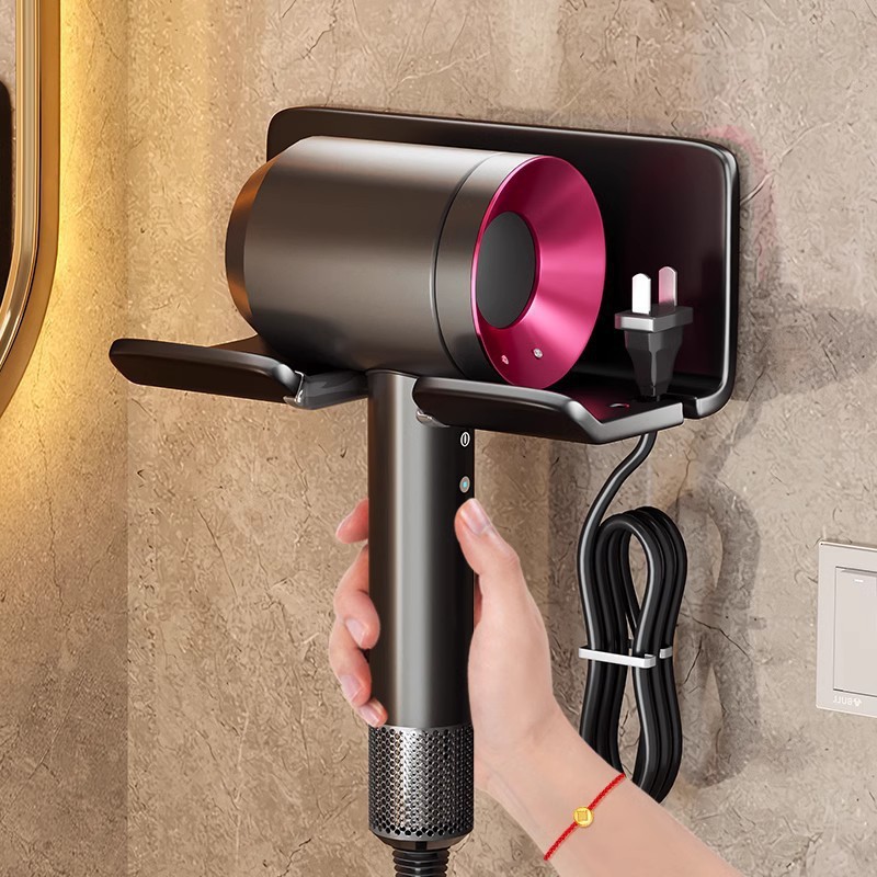 ที่วางไดร์เป่าผมแบบไม่ต้องเจาะ ติดผนังในห้องน้ำ ที่วางไดร์เป่าผม Dyson