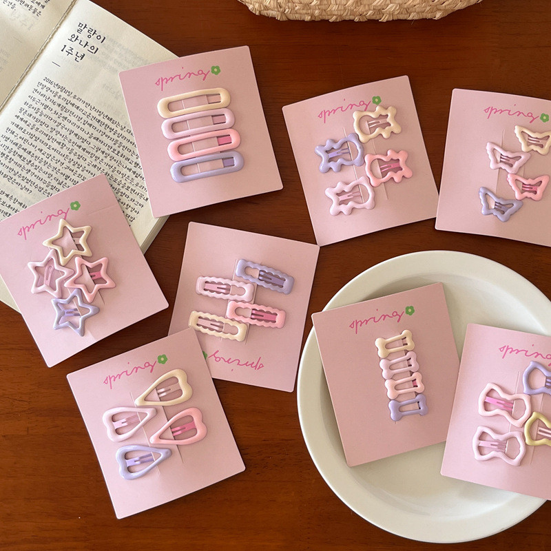 กิ๊บติดผมดาวสีสันสดใสสําหรับเด็กทารกเครื่องประดับผมน่ารักกิ๊บติดผมรูปดาว