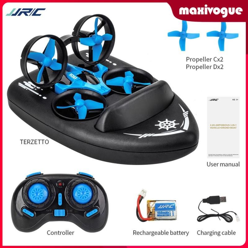 [Maxivogue] JJRC H36F RC Drone Boat Car 4CH Water/Ground/Air Mode Toy Gift Vehicle