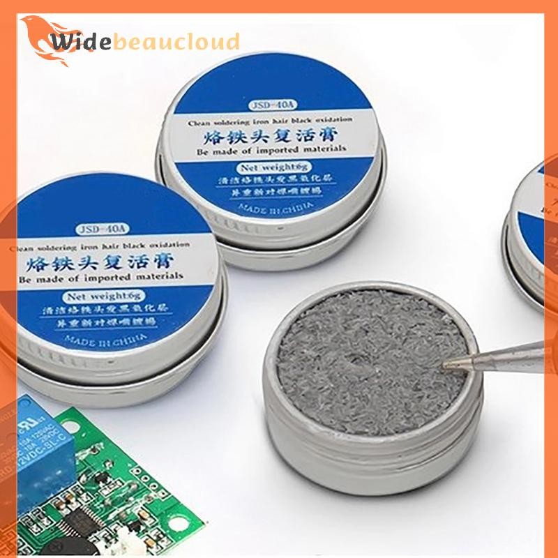 Widebeaucloud หัวแร้ง Tip Tinner Activator Tip Cleaner Remover ตะกั่วฟรี 6g Nice