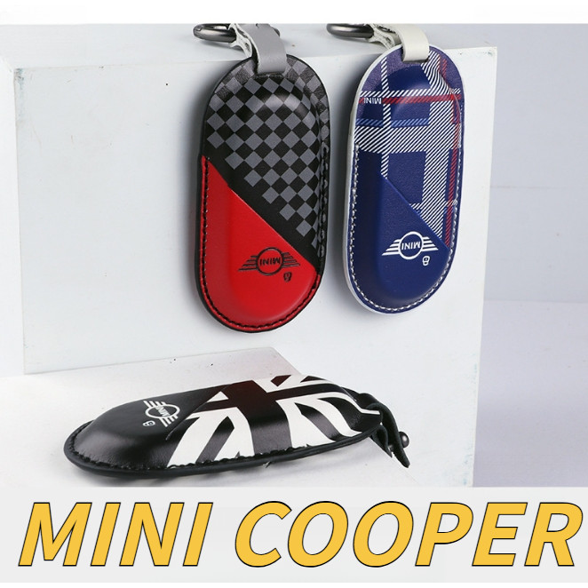 New MINI COOPER car key cover, leather painted pattern, JCW color key shell, Aceman, Countryman, F66