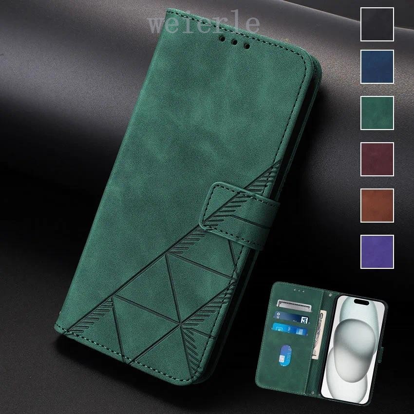 ปลอกสําหรับ ZTE Blade A35e กรณี Z2466 เรขาคณิตกระเป๋าสตางค์หนังสําหรับ ZTE Blade A35 A55 A35 Lite A3