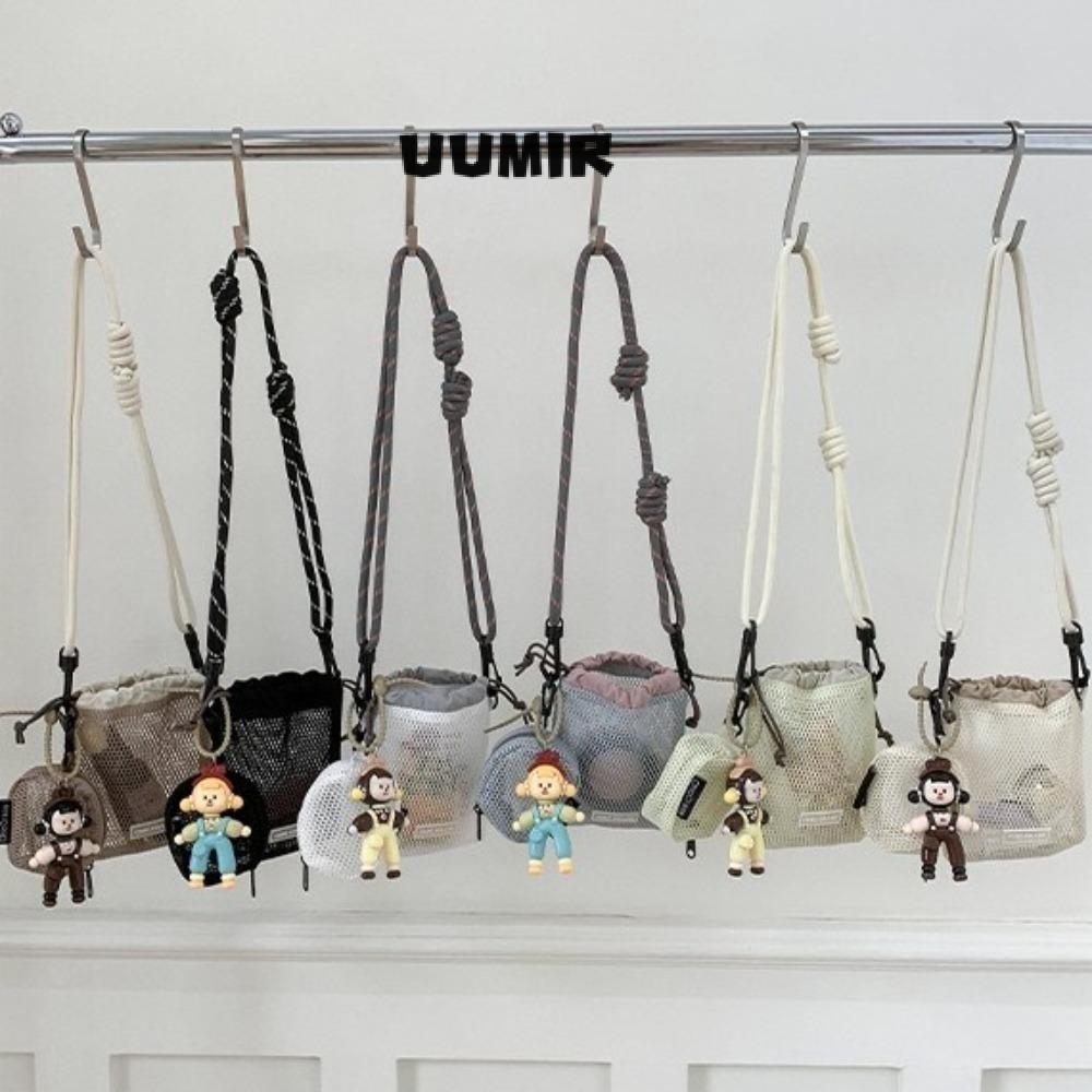UUMIR Messenger Bag, กระเป๋าสะพายข้างตาข่ายแบบพกพา, ของขวัญกระเป๋าสะพายไหล่กลวง