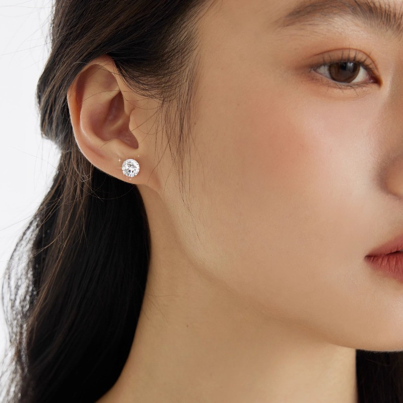 ชุดต่างหู Bling Zircon Studs 24 ชิ้น สำหรับผู้หญิง - รูปที่ 3